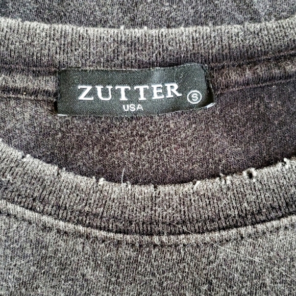 Zutter Wild West Rodeo Black Distressed Graphic 100% Cotton Short Sleeve Tee S - Picture 6 of 9